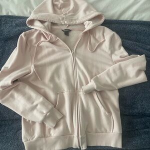 Light Pink Zip-Up Hoodie